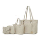 MKF Collection Arya Signature Women Tote Bag, Mini Tote Bag, Pouch and Wristlet Wallet by Mia K