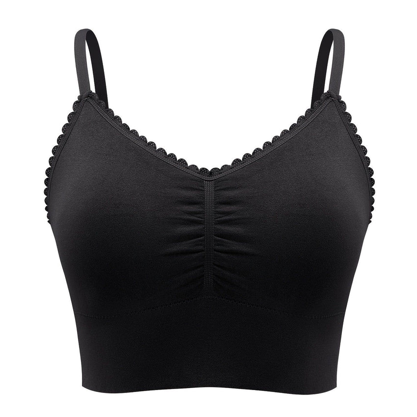 Plus Size Lace Wireless Bras For Women; Low-Impact Activity Sleep Bralette; Comfort Workout Sports Bra; Comfortable Full Coverage; Soft And Breathable Fabric; Women's Lingerie