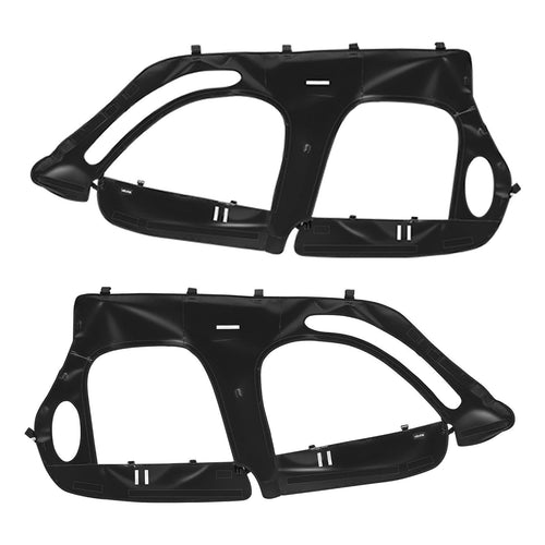 VEVOR Cab Enclosure Upper Doors, Compatible with Polaris RZR XP4 1000/Turbo 2014-2023, Soft Upper Doors, Windproof Upgraded Zipper UTV Soft Side Window Kit, Work with Side Mirrors and Windshields