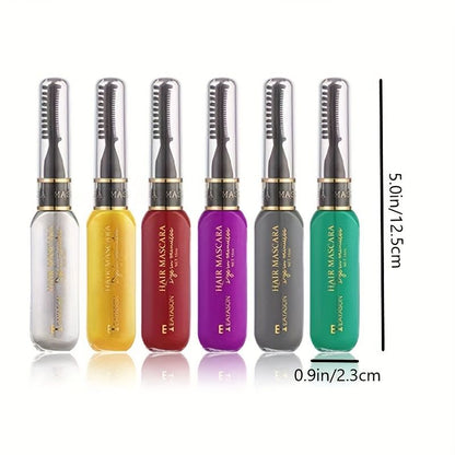 13 colors Disposable Hair Dye Comb - Washable Hair Tint for Party, Birthday, and Cosplay - Easy to Use and Safe