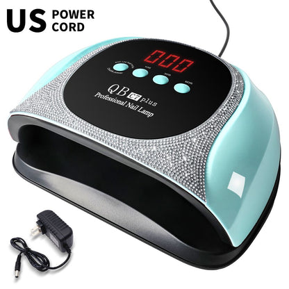 Professional UV LED Nail Lamp, LIMEGIRL Nail Dryer for Gel Polish, 4 Timers UV Nail Lamp Professional Nail Light,57Pcs Lamp Beads and Automatic Sensor