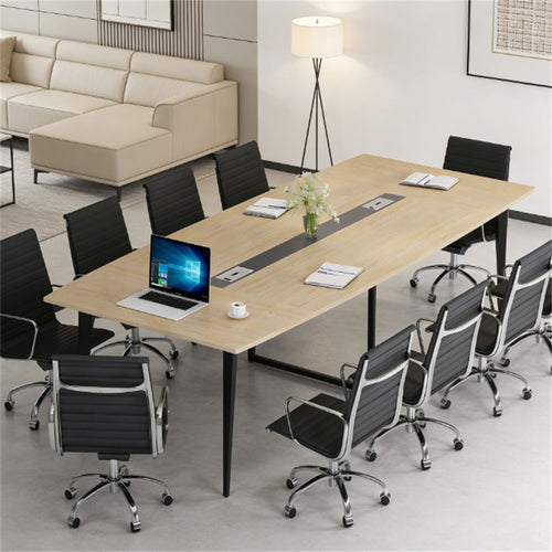 Modern conference desk, office desk, modern and natural style (Table only)