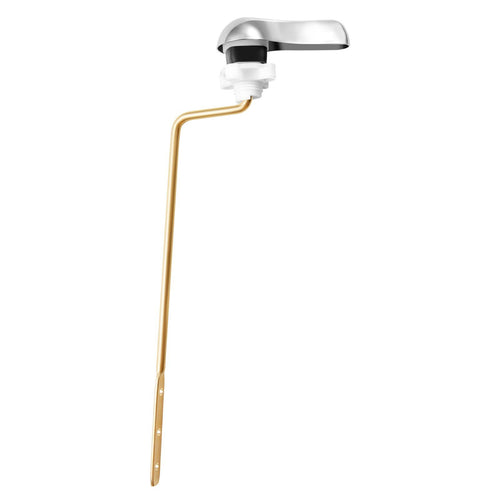 VEVOR Toilet Handle Replacement Kit, Side Mount Universal Toilet Handle, Toilet Handle Lever with Stainless Steel Flapper Chain, Toilet Flush Handle Fits Various Toilet Tanks, Chrome Finish, Silver