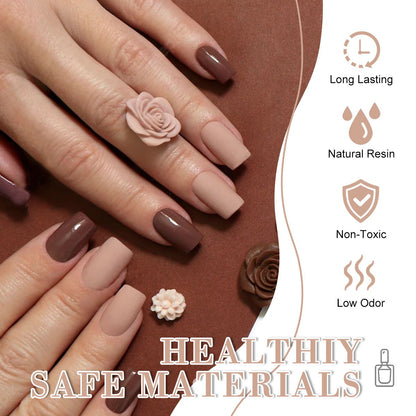 LIMEGIRL Gel Nail Polish Set 6 Color Set with UV Nail Light and Nail Tools, Soaking Nail Set, for Beginners DIY Nail Set
