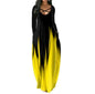 2021 Autumn and Winter New Women's Clothing Loose Long - sleeved Pocket Printed Long Dress - 7DAY'S