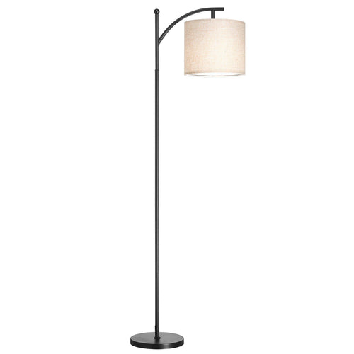 VEVOR Dimmable Floor Lamp, Color Temperature & Brightness Adjustable, Modern Standing Lamp with Remote Control, Foot Switch Floor Lamp for Living Room, Bedroom, Office(LED Bulb, Lampshade Included)