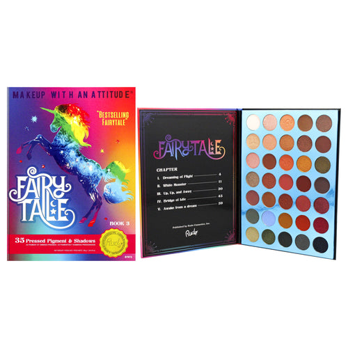 Fairy Tale 35 Eyeshadow Palette - Book 3 by Rude Cosmetics for Women - 1.34 oz Eye Shadow