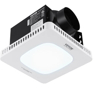VEVOR Bathroom Exhaust Fan, 80 CFM High-Efficiency Ventilation, 1.5sones Low Noise Operation All-Copper Motor, Energy-Saving Bathroom Ceiling Fan, No Need For Attic Access, For Various Ceilings