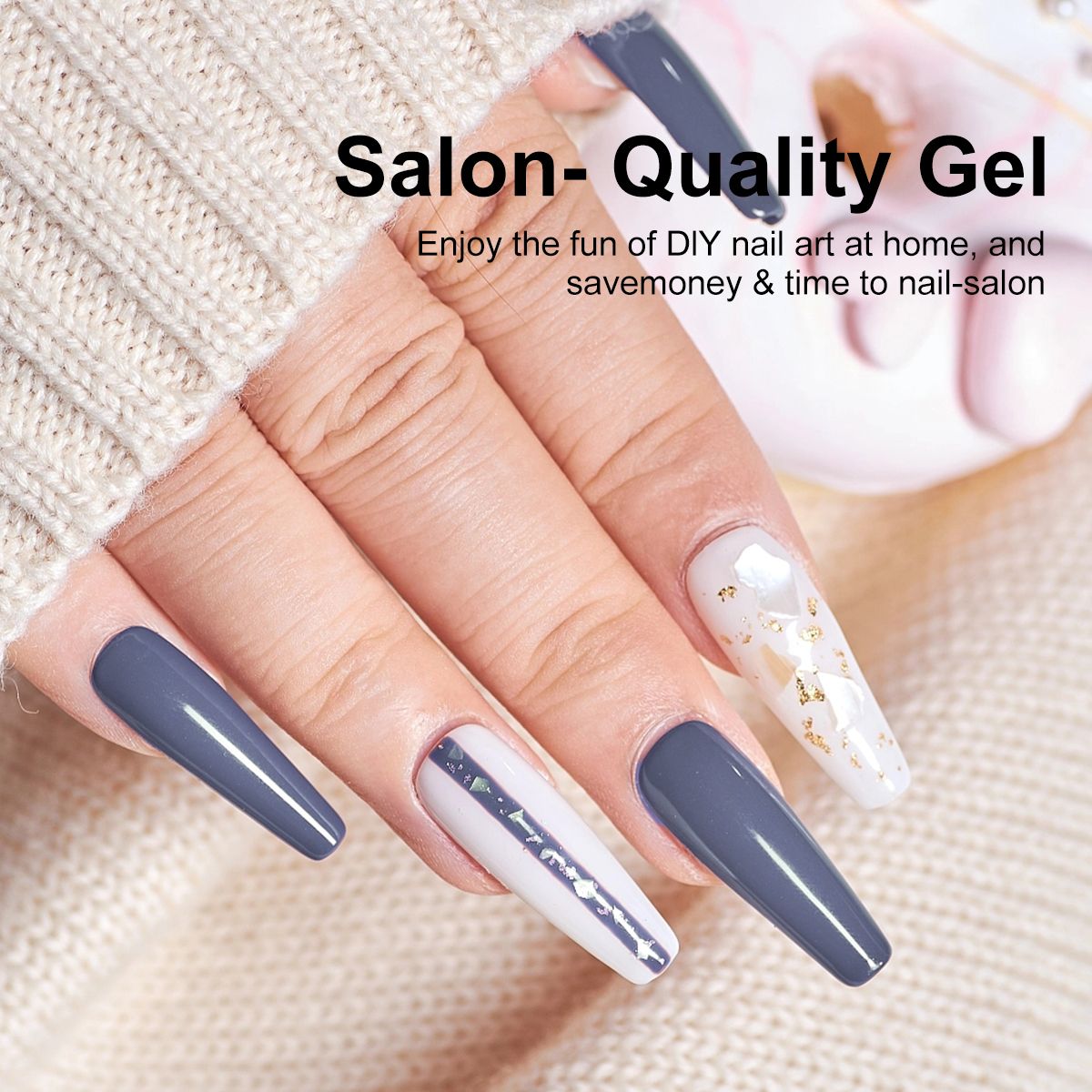 LIMEGIRL 6pcs Gel Polish Set 6 Vibrant Colors UV Gel NailPolish Red Blue Green Hema TMPTA TPO 3-free AllSeasons NailGel for Christmas Gift Women Girls