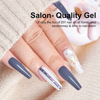 LIMEGIRL 6pcs Gel Polish Set 6 Vibrant Colors UV Gel NailPolish Red Blue Green Hema TMPTA TPO 3-free AllSeasons NailGel for Christmas Gift Women Girls