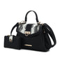 MKF Collection Geny Faux Snake Embossed Women Shoulder bag with matching Wallet by Mia K