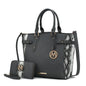 MKF Collection Joelle Faux Snake Embossed Women Tote bag with matching Wallet by Mia K