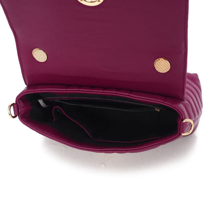 MKF Collection Lola Quilted Vegan Leather Women's Shoulder Bag by Mia K