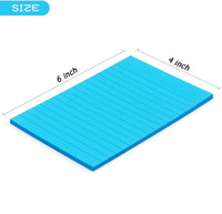 Early Buy 6 Pads Lined Sticky Notes with Lines 4x6 Self - Stick Notes Bright Color Sticky Notes, 45 Sheets/Pad (Yellow) - 7DAY'S