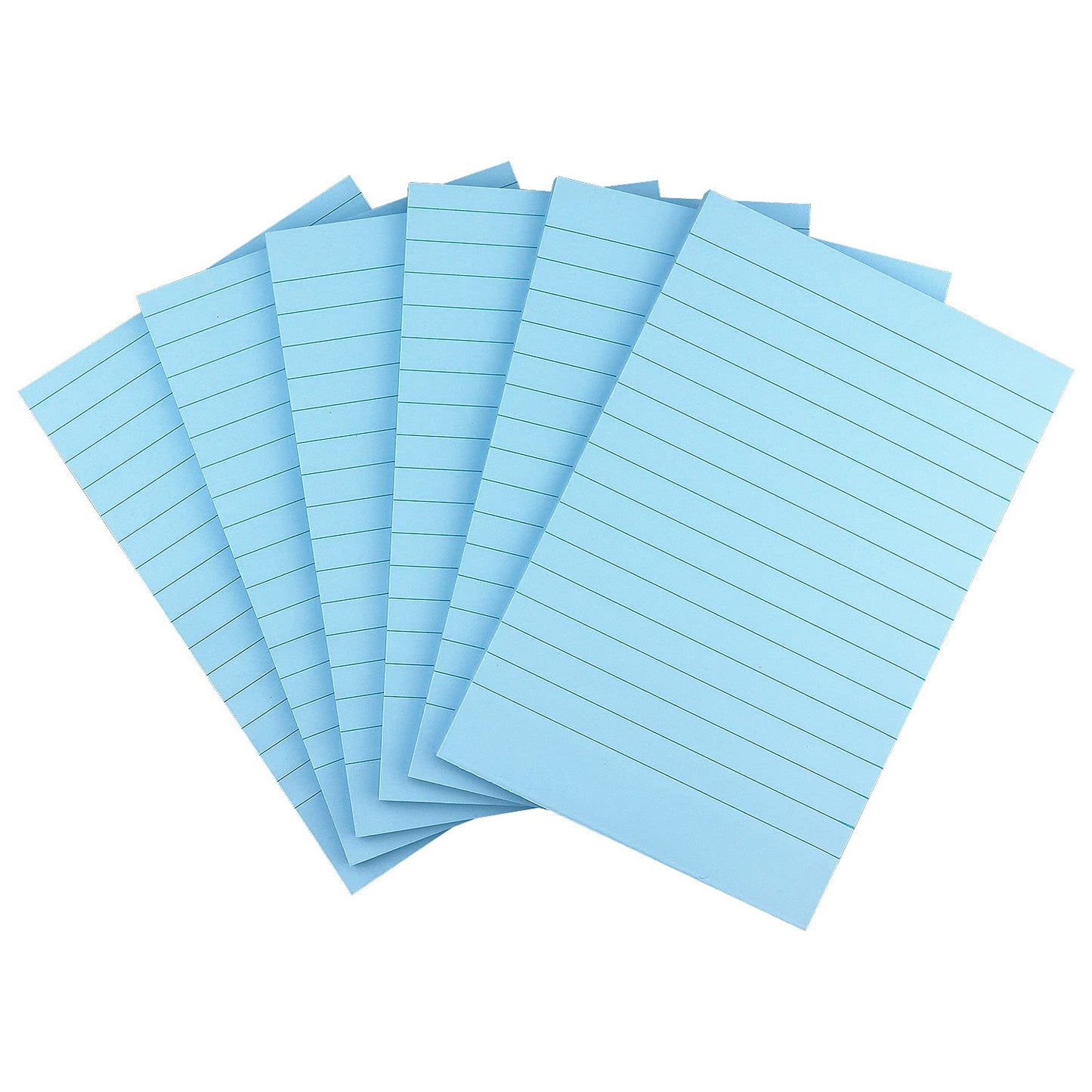 Early Buy 6 Pads Lined Sticky Notes with Lines 4x6 Self - Stick Notes Bright Color Sticky Notes, 45 Sheets/Pad (Yellow) - 7DAY'S