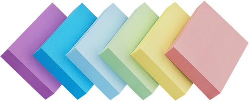 Early Buy Sticky Notes 1.5 x 2 Self - Stick Notes 6 Pastel Color 18 Pads, 100 Sheets/Pad - 7DAY'S