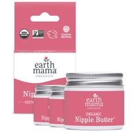 Earth Mama Organic Nipple Butter™ | Nipple Cream Safe for Breastfeeding | Postpartum Essentials for Nursing | Non Lanolin Nipple Cream, 2 - Fluid Ounce - 7DAY'S