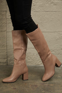 East Lion Corp Block Heel Knee High Boots - 7DAY'S