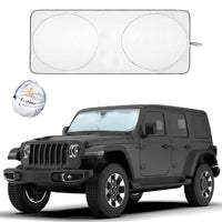 EcoNour Patented Design for Car Windshield Sun Shade | Blocks 99% Heat and Keep Interior Cool | Fits Cars, SUV, Truck | Automotive Sun Screen,Visor and Summer Vehicle Accessories | Medium (64x32) - 7DAY'S