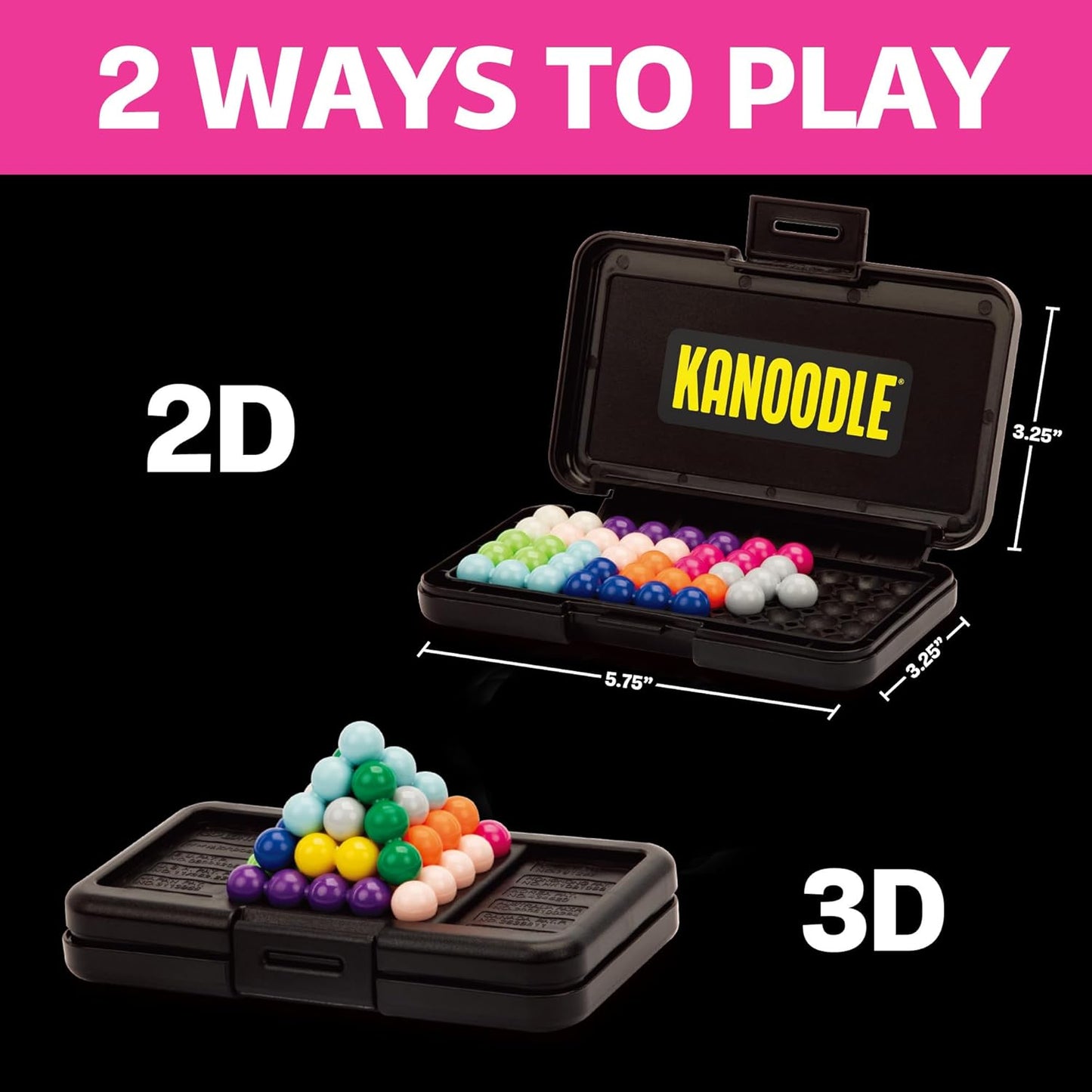 Educational Insights Kanoodle 3D Brain Teaser Puzzle Game, Featuring 200 Challenges, Easter Basket Stuffers for Kids, Gift for Ages 7+ - 7DAY'S