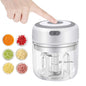 Electric Mini Garlic Chopper, 100ML Food Chopper Garlic Mincer USB, Vegetable Chopper, Onion Chopper, Portable Small Food Processor for Garlic, Ginger, Chili, Vegetables - 7DAY'S