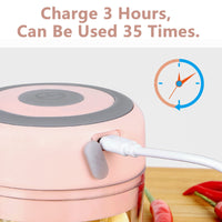 Electric Mini Garlic Chopper, 100ML Food Chopper Garlic Mincer USB, Vegetable Chopper, Onion Chopper, Portable Small Food Processor for Garlic, Ginger, Chili, Vegetables - 7DAY'S