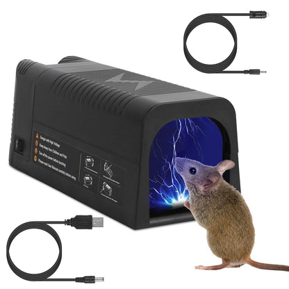 Electric Rat Trap Reusable Mice Trap Rodent Zapper Indoor Pest Control Rechargeable Shock Mice Killer with 1800V High Voltage for Home - 7DAY'S