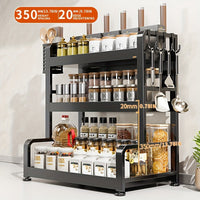 Elegant Multi - Layer Metal Kitchen Organizer - Countertop Spice Rack, Knife & Utensil Holder, Condiment Basket - 7DAY'S