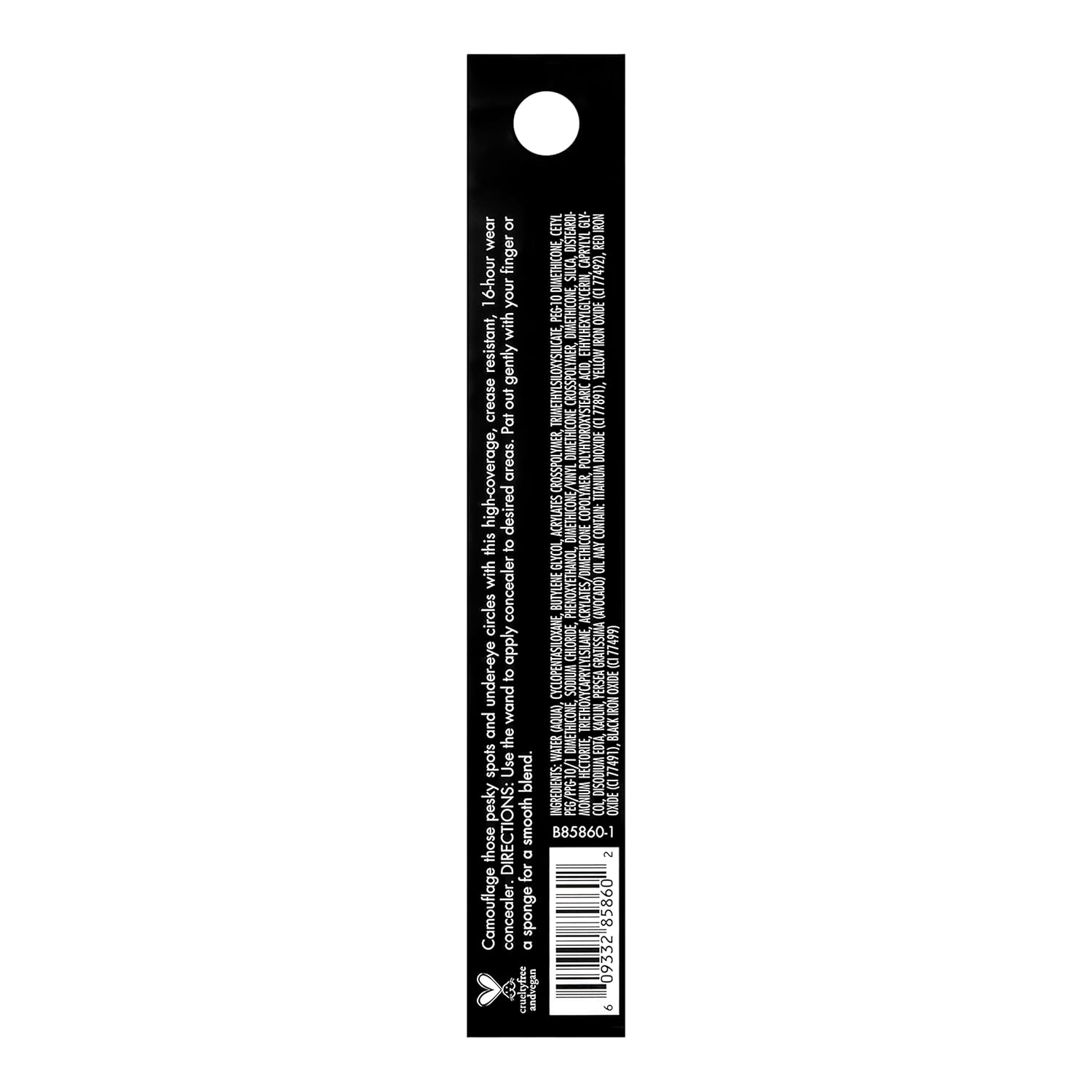 e.l.f. 16HR Camo Concealer, Full Coverage, Highly Pigmented Concealer With Matte Finish, Crease - proof, Vegan & Cruelty - Free, Light Ivory, 0.203 Fl Oz - 7DAY'S
