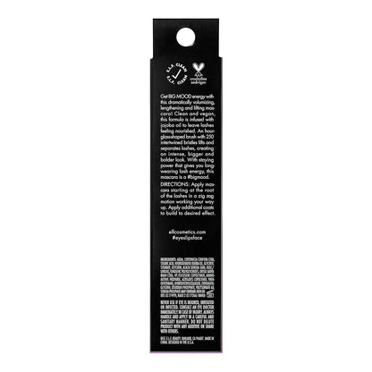e.l.f. Big Mood Mascara, Instantly Creates Long - Lasting, Bold & Lifted, Voluminous Lashes, Infused with Jojoba Wax, Pitch Black, 0.30 fl Oz - 7DAY'S