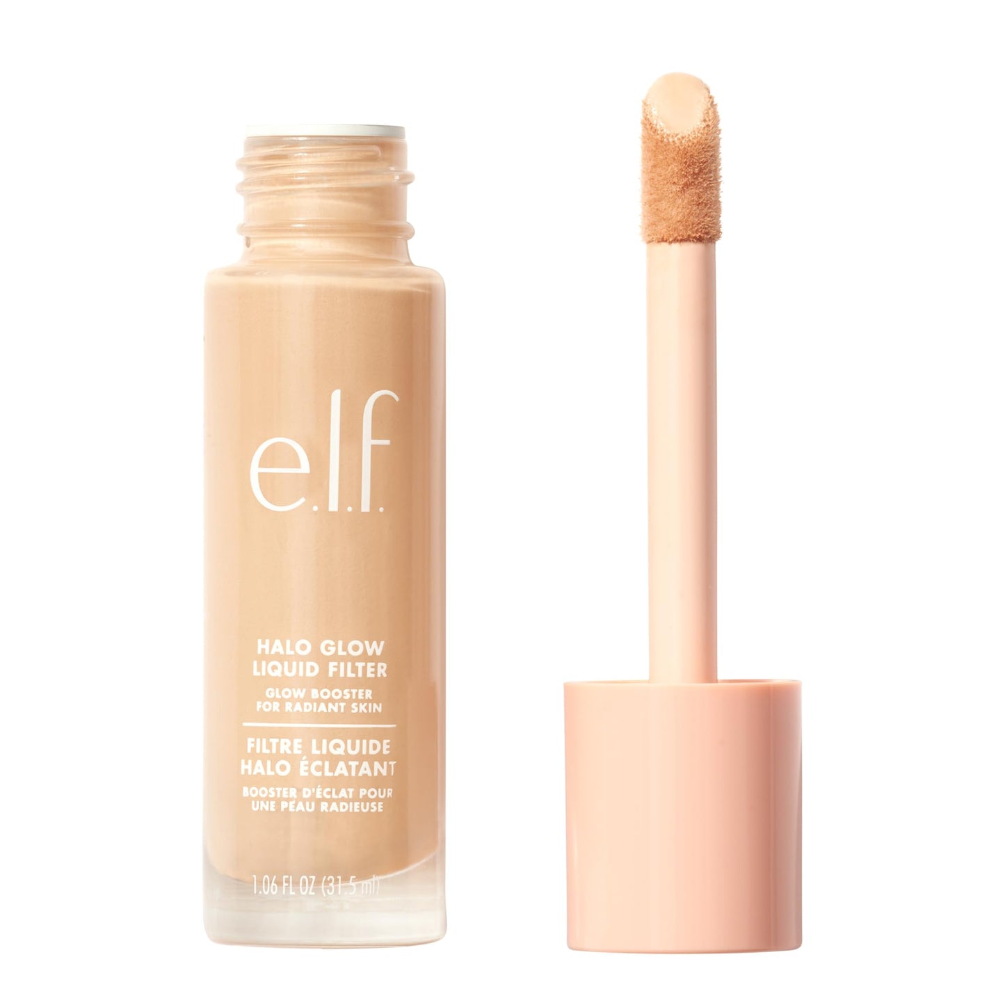 e.l.f. Halo Glow Liquid Filter, Complexion Booster For A Glowing, Soft - Focus Look, Infused With Hyaluronic Acid, Vegan & Cruelty - Free, 3 Light/Medium - 7DAY'S