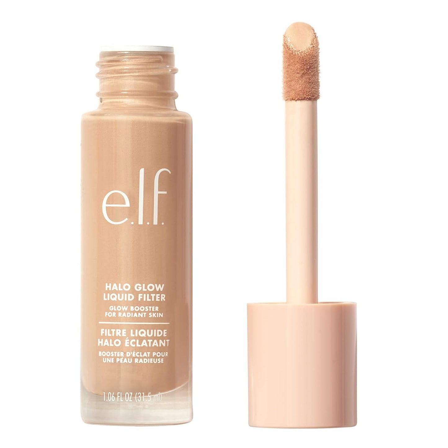 e.l.f. Halo Glow Liquid Filter, Complexion Booster For A Glowing, Soft - Focus Look, Infused With Hyaluronic Acid, Vegan & Cruelty - Free, 3 Light/Medium - 7DAY'S