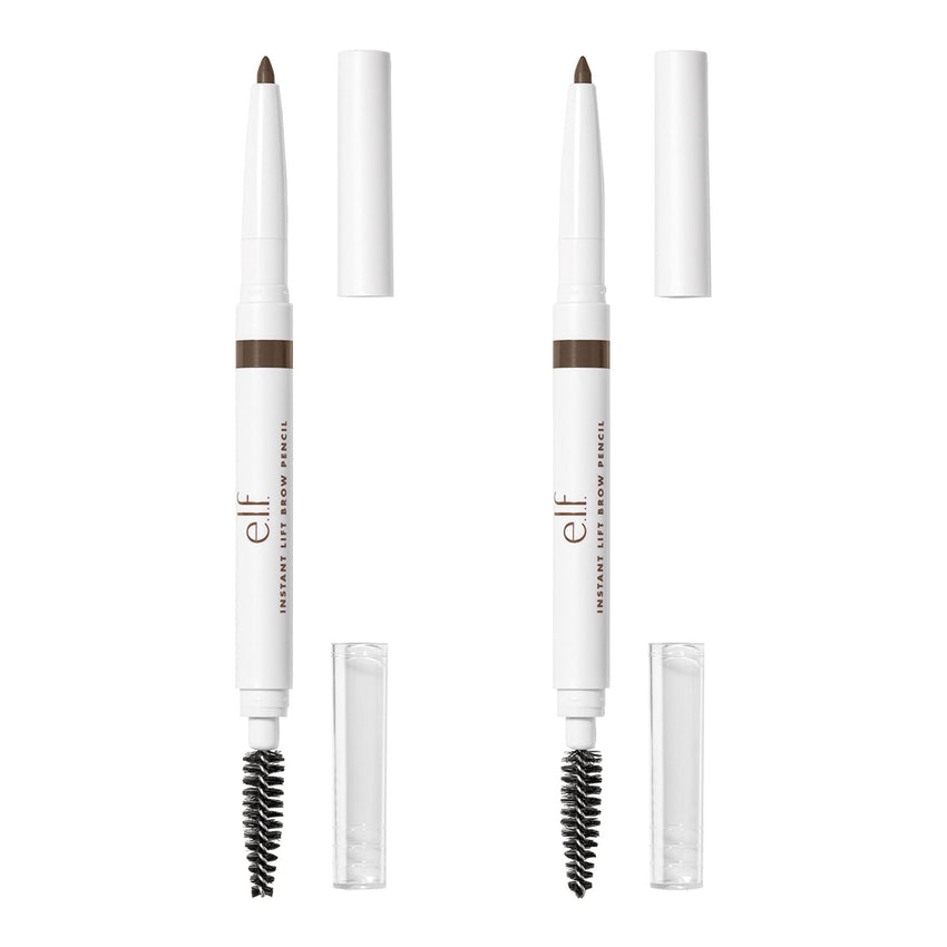 e.l.f. Instant Lift Brow Pencil, Dual - Sided, Precise, Fine Tip, Shapes, Defines, Fills Brows, Contours, Combs, Tames, Neutral Brown, 0.006 Oz - 7DAY'S
