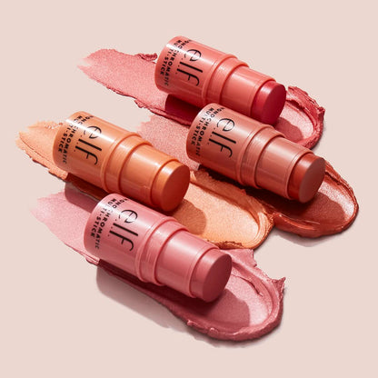 e.l.f. Monochromatic Multi Stick, Luxuriously Creamy & Blendable Color, For Eyes, Lips & Cheeks, Dazzling Peony, 0.17 Oz - 7DAY'S