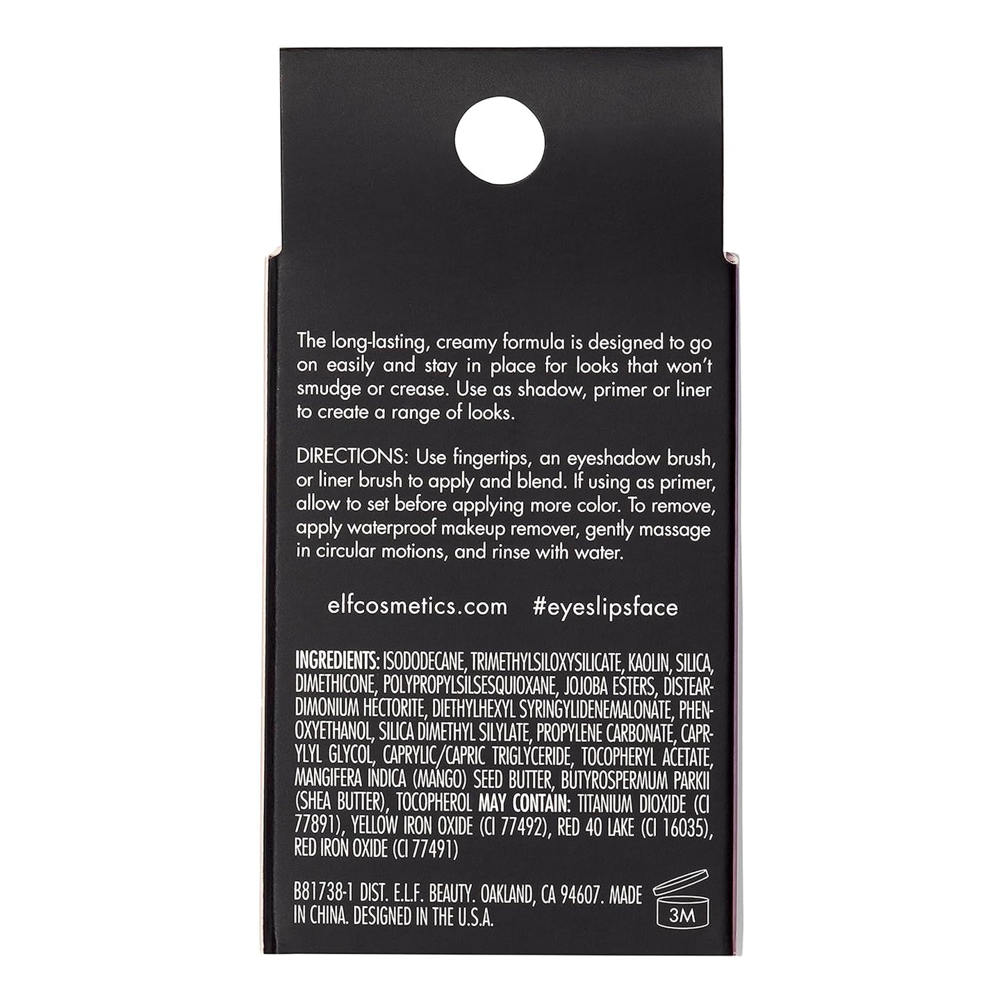 e.l.f. No Budge Cream Eyeshadow, 3 - in - 1 Eyeshadow, Primer & Liner With Crease - Resistant Color & Stay - Put Power, Vegan & Cruelty - Free, Wildflower - 7DAY'S