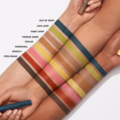 e.l.f. No Budge Matte Shadow Stick, One - Swipe Cream Eyeshadow Stick, Long - Wear & Crease Resistant, Matte Finish, Trift Shop - 7DAY'S