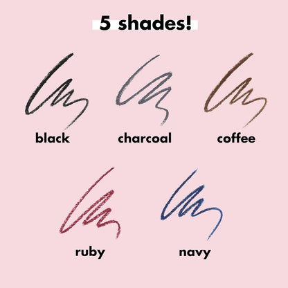 e.l.f. No Budge Retractable Eyeliner, Creamy, Ultra - Pigmented & Waterproof, Creates Bold & Defined Lines, Vegan & Cruelty - Free, Black - 7DAY'S