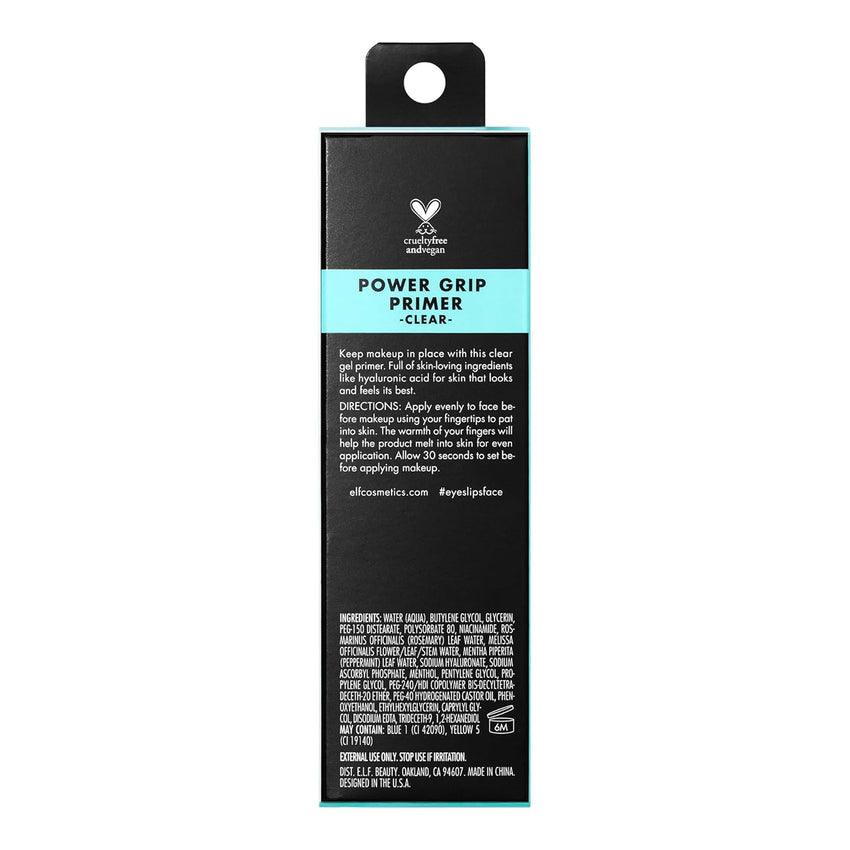 e.l.f. Power Grip Primer, Gel - Based & Hydrating Face Primer For Smoothing Skin & Gripping Makeup, Moisturizes & Primes, 0.811 Fl Oz (24 ml.) - 7DAY'S