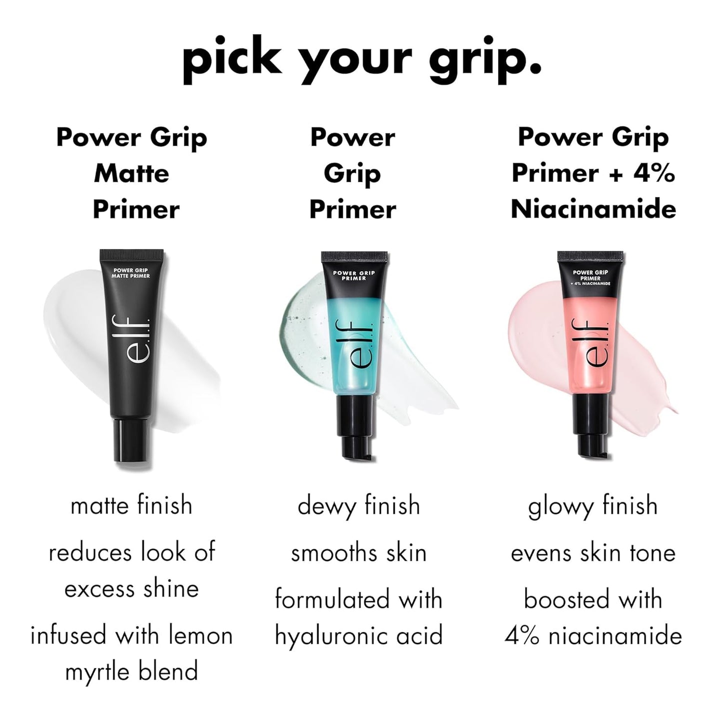 e.l.f. Power Grip Primer, Gel - Based & Hydrating Face Primer For Smoothing Skin & Gripping Makeup, Moisturizes & Primes, 0.811 Fl Oz (24 ml.) - 7DAY'S