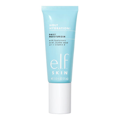 e.l.f. SKIN Holy Hydration! Daily Hydration Moisturizer, Ultra - Hydrating Formula, Infused with Aloe, Jojoba Oil & Shea Butter, Vegan & Cruelty - Free, 2.53 Fl Oz - 7DAY'S