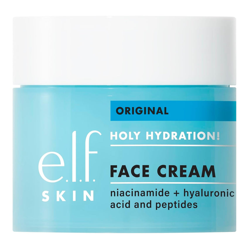 e.l.f. SKIN Holy Hydration! Face Cream, Moisturizer For Nourishing & Plumping Skin, Infused With Hyaluronic Acid, Vegan & Cruelty - Free, 1.76 Oz - 7DAY'S