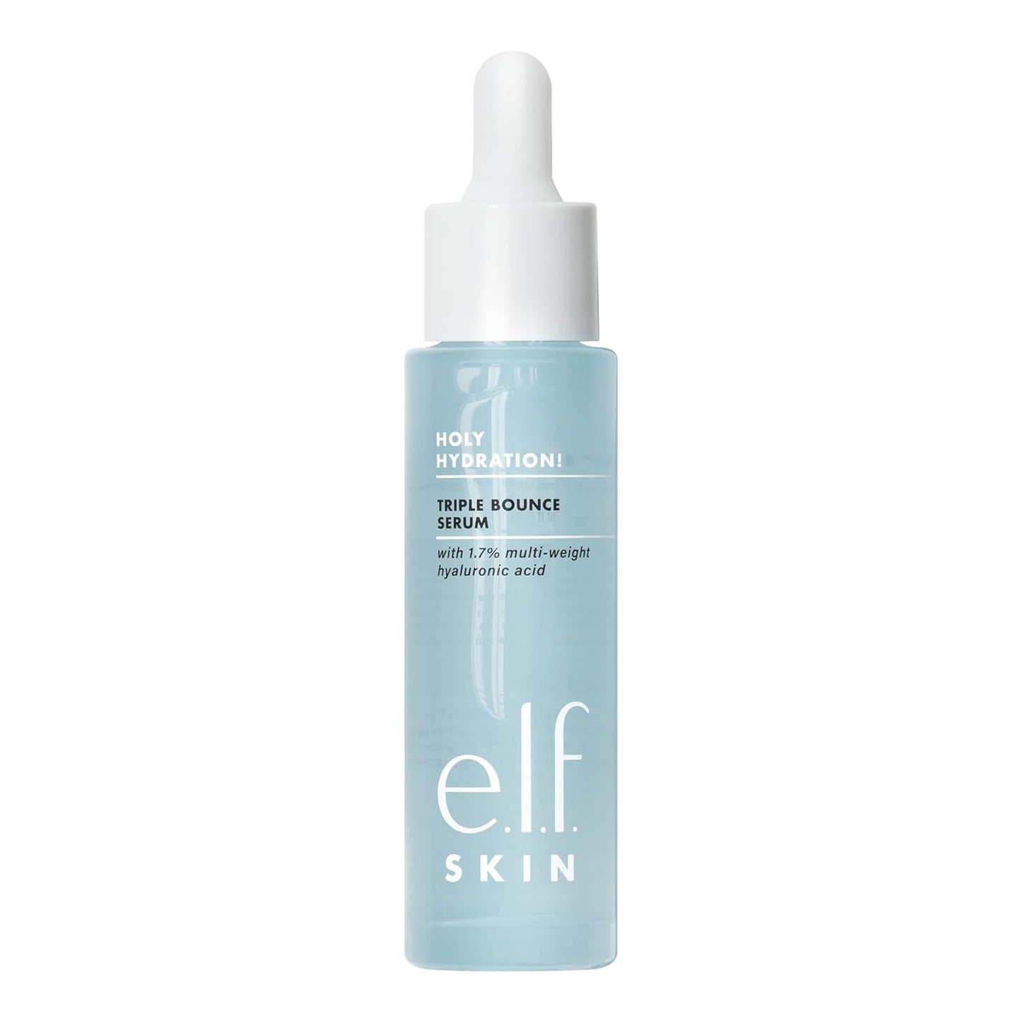 e.l.f. SKIN Holy Hydration! Triple Bounce Serum, 1.7% Hyaluronic Acid Serum For Plump, Bouncy Skin, Great For Hydrating Dry Skin - 7DAY'S