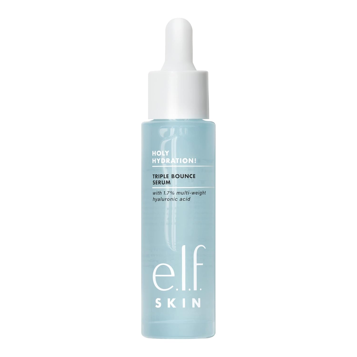 e.l.f. SKIN Holy Hydration! Triple Bounce Serum, 1.7% Hyaluronic Acid Serum For Plump, Bouncy Skin, Great For Hydrating Dry Skin - 7DAY'S