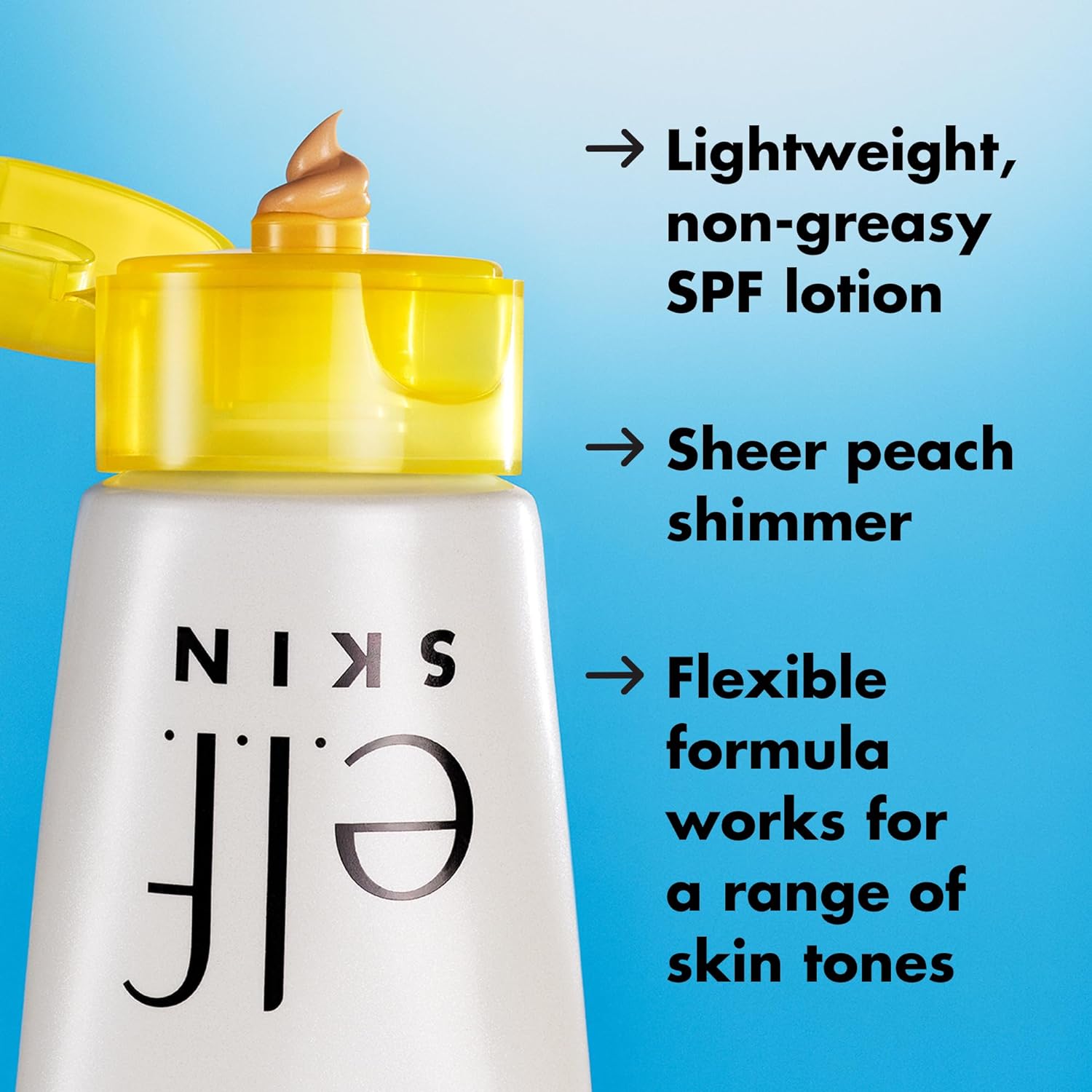e.l.f. SKIN Suntouchable Whoa Glow SPF 30, Sunscreen & Makeup Primer For A Glowy Finish, Made With Hyaluronic Acid, Vegan & Cruelty - Free, Packaging May Vary, Sunlight - 7DAY'S