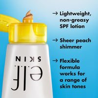 e.l.f. SKIN Suntouchable Whoa Glow SPF 30, Sunscreen & Makeup Primer For A Glowy Finish, Made With Hyaluronic Acid, Vegan & Cruelty - Free, Packaging May Vary, Sunlight - 7DAY'S