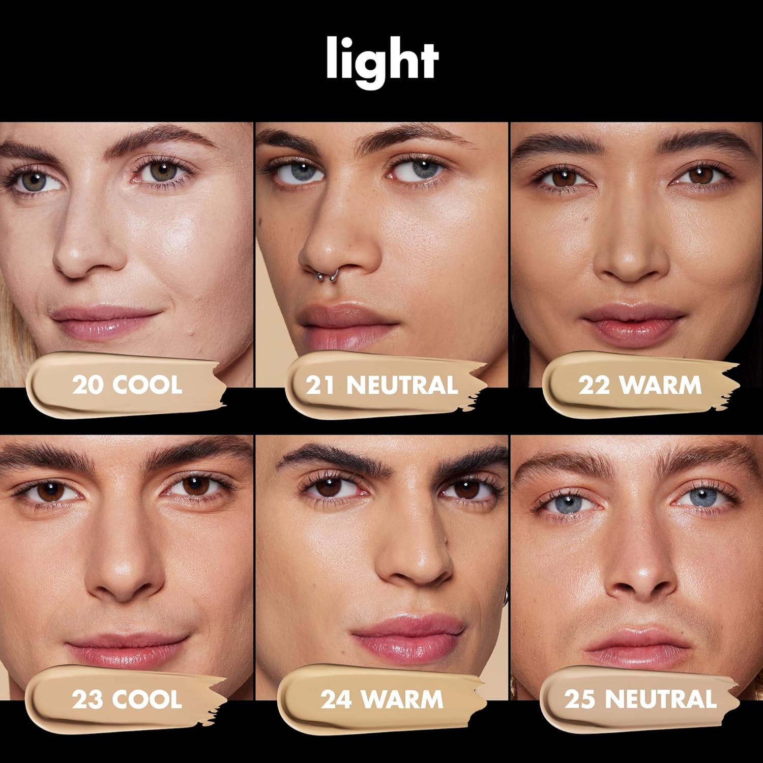 e.l.f. Soft Glam Foundation, Medium Coverage, Long - Lasting & Buildable Foundation For A Smooth, Satin Finish, Vegan & Cruelty - Free, 20 Light Cool - 7DAY'S