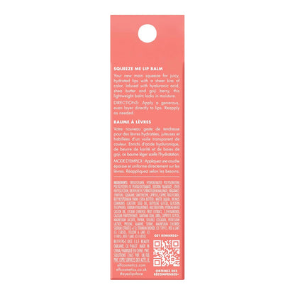 e.l.f. Squeeze Me Lip Balm, Moisturizing Lip Balm For A Sheer Tint Of Color, Infused With Hyaluronic Acid, Vegan & Cruelty - free, Strawberry - 7DAY'S