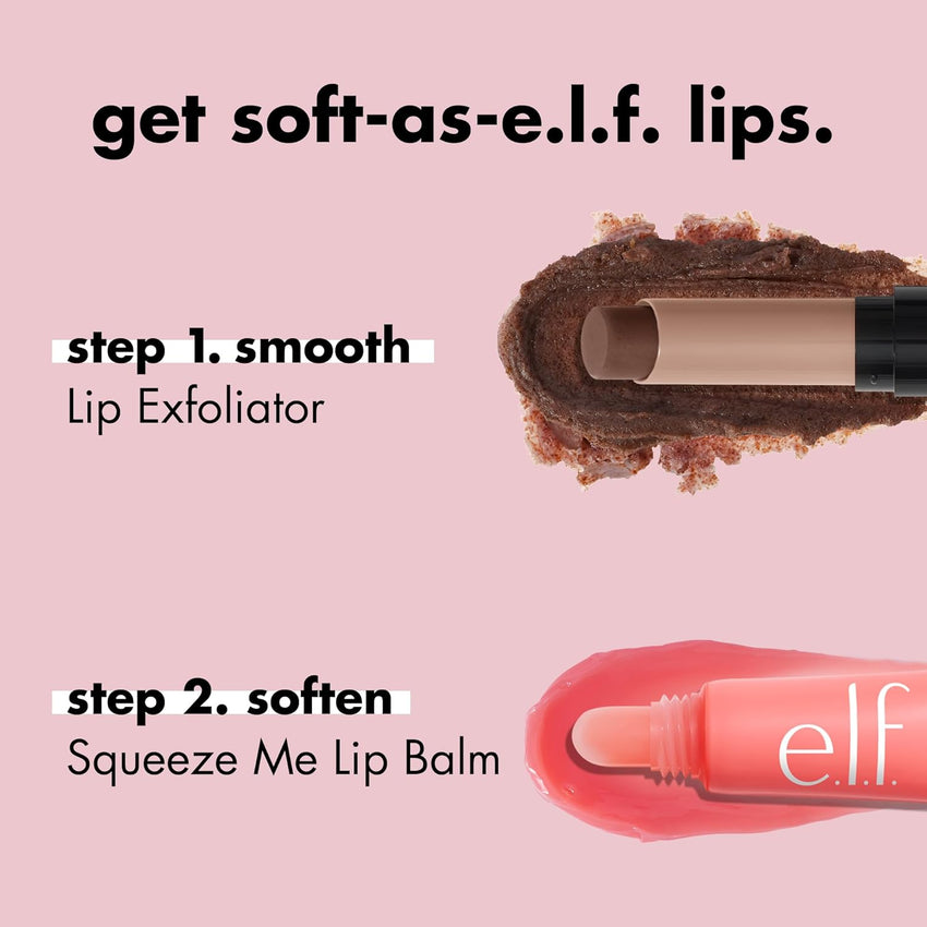 e.l.f. Squeeze Me Lip Balm, Moisturizing Lip Balm For A Sheer Tint Of Color, Infused With Hyaluronic Acid, Vegan & Cruelty - free, Strawberry - 7DAY'S