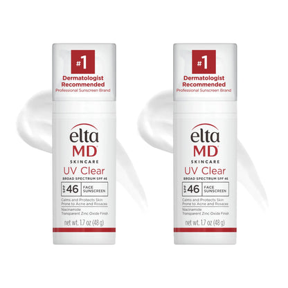 EltaMD UV Clear Face Sunscreen SPF 46, Oil - Free Sunscreen with Zinc Oxide, Dermatologist Recommended - 7DAY'S