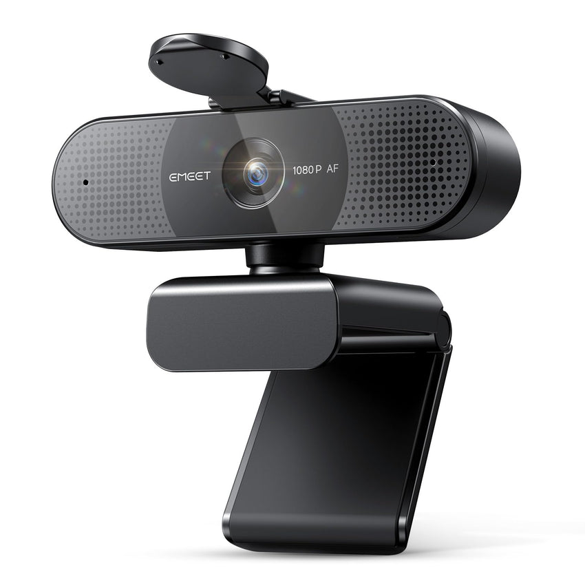 EMEET 1080P Webcam with Microphone, C960 Web Camera, 2 Mics, 90° FOV, USB Type - A & A - to - C Adapter, Plug&Play Computer Camera for Online Calling/Conferencing, Zoom/Teams/Facetime/YouTube, 2025 Version - 7DAY'S
